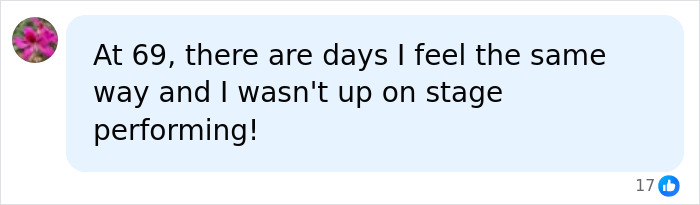 Fan comment on social media reflecting on Madonna's VMAs performance. Fan comment on social media reflecting on Madonna's VMAs performance.