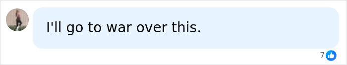 A social media comment saying I'll go to war over this, highlighting furious fans reaction to disrespect. A social media comment saying I'll go to war over this, highlighting furious fans reaction to disrespect.