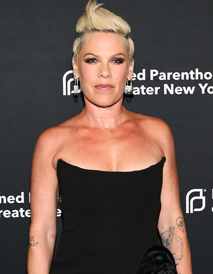 Pink addresses criticism after losing fan support over controversial posts. She looks serious in a black dress. Pink addresses criticism after losing fan support over controversial posts. She looks serious in a black dress.