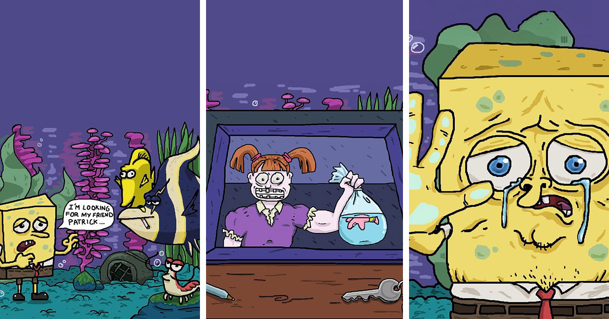 23 Dark Comics That Put Your Favorite Cartoon And Movie Characters In Very Unexpected Situations 23 Dark Comics That Put Your Favorite Cartoon And Movie Characters In Very Unexpected Situations