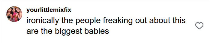 A comment reacting to the backlash over the bizarre runway appearance.