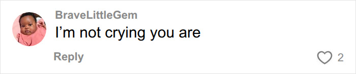 Emotional social media comment on a pregnant woman's story, saying I'm not crying you are Emotional social media comment on a pregnant woman's story, saying I'm not crying you are