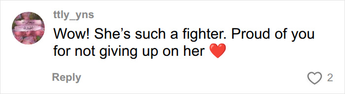 A supportive comment on social media cheering for a brave pregnant woman. A supportive comment on social media cheering for a brave pregnant woman.