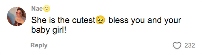 A sweet online comment wishing blessings to a pregnant woman and her cute baby girl. A sweet online comment wishing blessings to a pregnant woman and her cute baby girl.