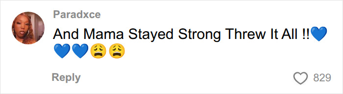 An encouraging social media comment supporting a pregnant woman who stayed strong through a tough diagnosis. An encouraging social media comment supporting a pregnant woman who stayed strong through a tough diagnosis.