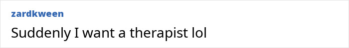 A social media comment mentioning the need for a therapist after learning about common dating mistakes. A social media comment mentioning the need for a therapist after learning about common dating mistakes.