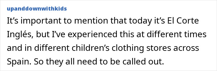 Screenshot of upanddownwithkids comment, highlighting the widespread issue of terrible message slogans on girls' t-shirts. Screenshot of upanddownwithkids comment, highlighting the widespread issue of terrible message slogans on girls' t-shirts.