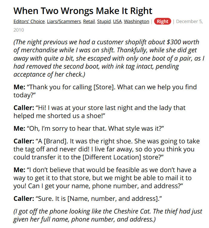 Customer complains about missing shoe in retail store customer service call
