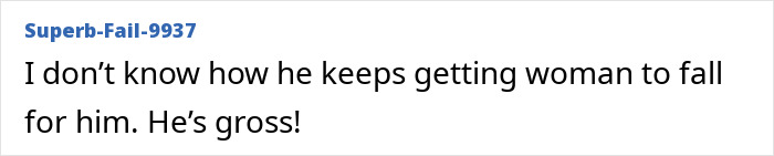 Another social media comment discussing the Jesse James cheating scandal involving Sandra Bullock. Another social media comment discussing the Jesse James cheating scandal involving Sandra Bullock.