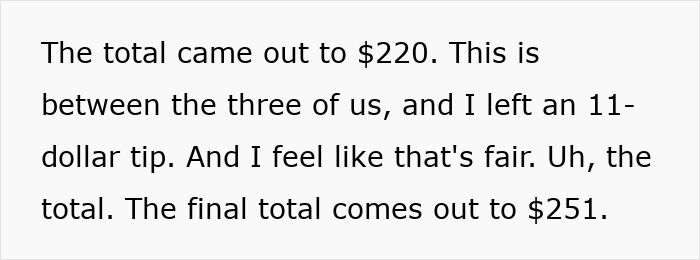 Friend Group Spends Over $200 On Food And Infuriates Their Server With What They Thought Was A Normal Tip Friend Group Spends Over $200 On Food And Infuriates Their Server With What They Thought Was A Normal Tip