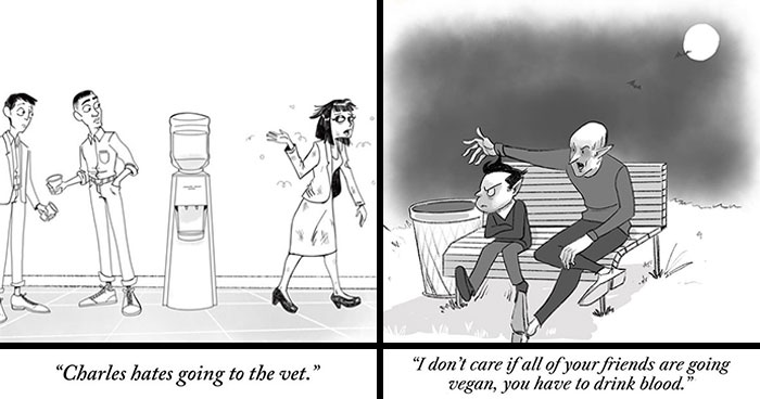 Artist Created 30 Comics That Turn Modern-Day Problems, Habits, And Oddities Into Funny Situations