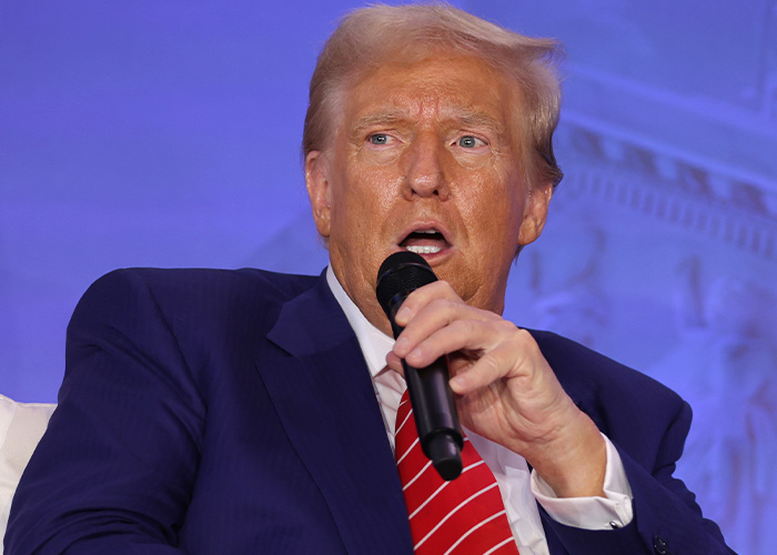 Donald Trump speaking at a podium, the subject of South Park's latest Trump dig that infuriated fans. Donald Trump speaking at a podium, the subject of South Park's latest Trump dig that infuriated fans.
