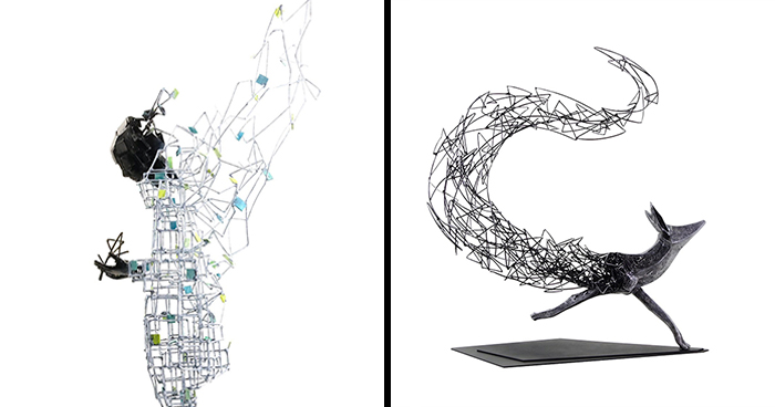 Tomohiro Inaba Creates 36 Steel Sculptures Where Imagination Completes The Artwork