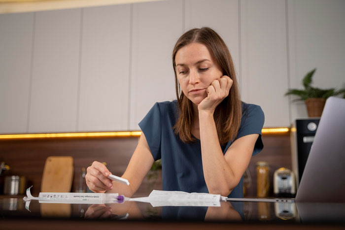 A woman contemplates taking a test, considering refusing to be a bone marrow match for her estranged dad's wife. A woman contemplates taking a test, considering refusing to be a bone marrow match for her estranged dad's wife.