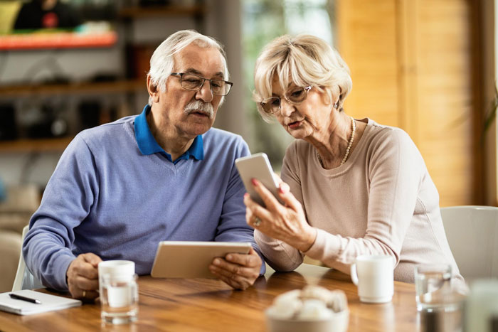 Elderly parents on social media, potentially creating a Facebook group to ruin their daughter's boyfriend's reputation. Elderly parents on social media, potentially creating a Facebook group to ruin their daughter's boyfriend's reputation.