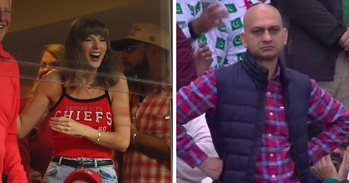 Taylor Swift’s Over-The-Top Reactions At Husband’s NFL Game Spawn Diabolical Meme Frenzy