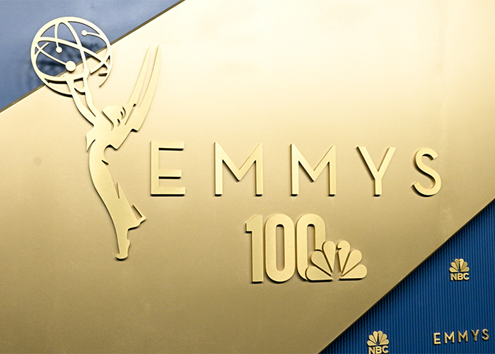Emmys 100 logo on a golden plaque, celebrating the alarming trend amongst Emmy Winners. Emmys 100 logo on a golden plaque, celebrating the alarming trend amongst Emmy Winners.
