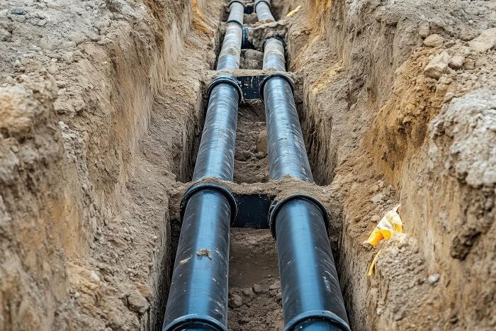 Underground pipes reveal industry secrets of infrastructure and construction.