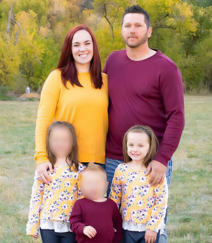 A family portrait featuring a mom, dad, and three children, connected to the Las Vegas hotel tragedy. A family portrait featuring a mom, dad, and three children, connected to the Las Vegas hotel tragedy.