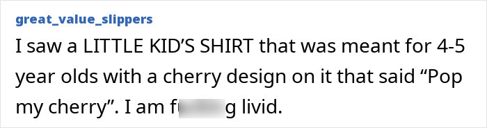 Mom breaks silence after forcing megastore to remove girls' T-shirt with disgusting message: comment on kids shirt. Mom breaks silence after forcing megastore to remove girls' T-shirt with disgusting message: comment on kids shirt.