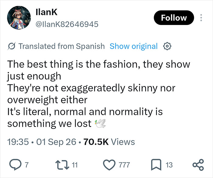 A social media comment by IlanK about Japanese women and beauty standards, specifically fashion and body types. A social media comment by IlanK about Japanese women and beauty standards, specifically fashion and body types.
