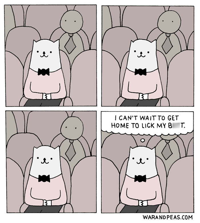 50 Hilarious Cat Comics By ‘War And Peas’ That Capture The Chaos Of Living With Feline