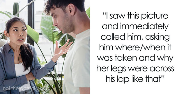 One Suspicious Pic Has Wife Falling Down The Rabbit Hole Of What Her Hubby Actually Does At Work