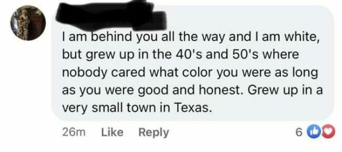 A social media post from an unhinged person sharing their thoughts on growing up in the 40s and 50s.