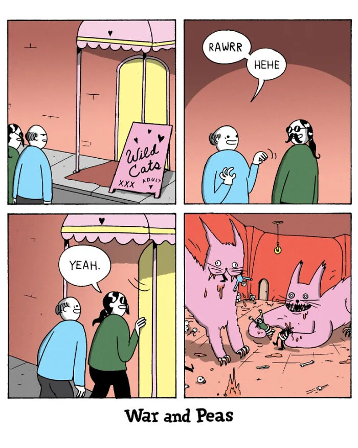 50 Hilarious Cat Comics By ‘War And Peas’ That Capture The Chaos Of Living With Feline