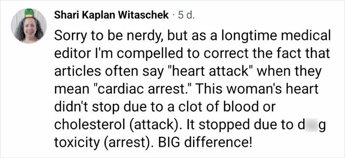 Shari Kaplan Witaschek comments on flatlined experience, distinguishing cardiac arrest from heart attack for materialist atheist. Shari Kaplan Witaschek comments on flatlined experience, distinguishing cardiac arrest from heart attack for materialist atheist.