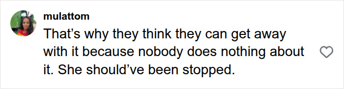 A comment about a woman confronting people and learning that actions have consequences. A comment about a woman confronting people and learning that actions have consequences.