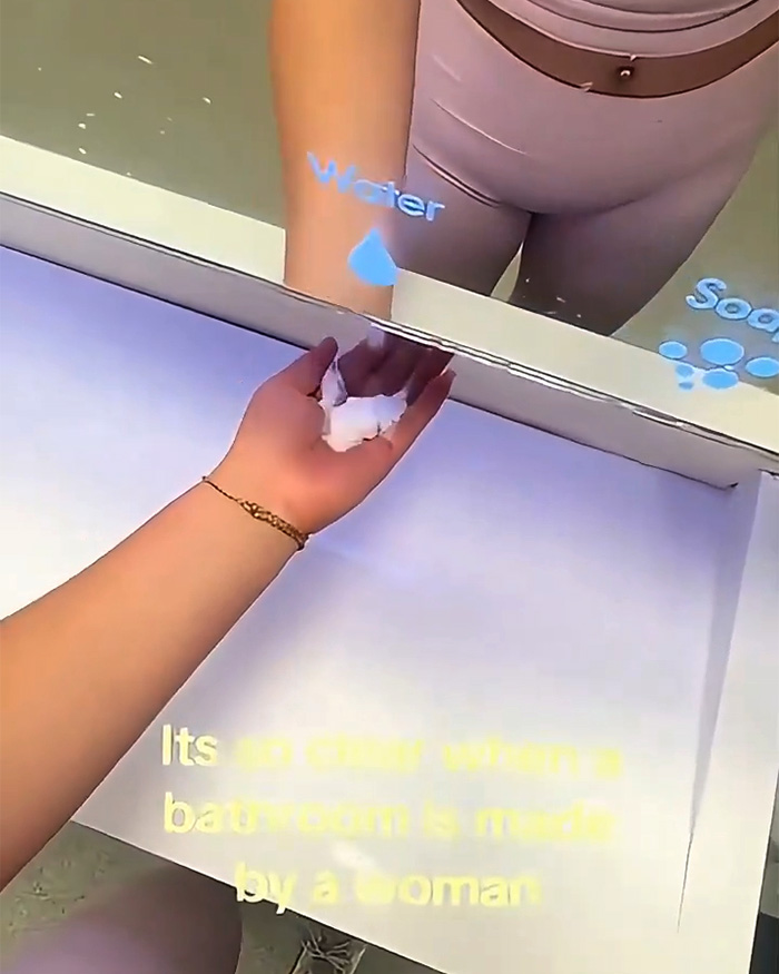 A hand receiving water from a sensor, illustrating one of the amazing gadgets, but facing a wakeup call on its designer. A hand receiving water from a sensor, illustrating one of the amazing gadgets, but facing a wakeup call on its designer.