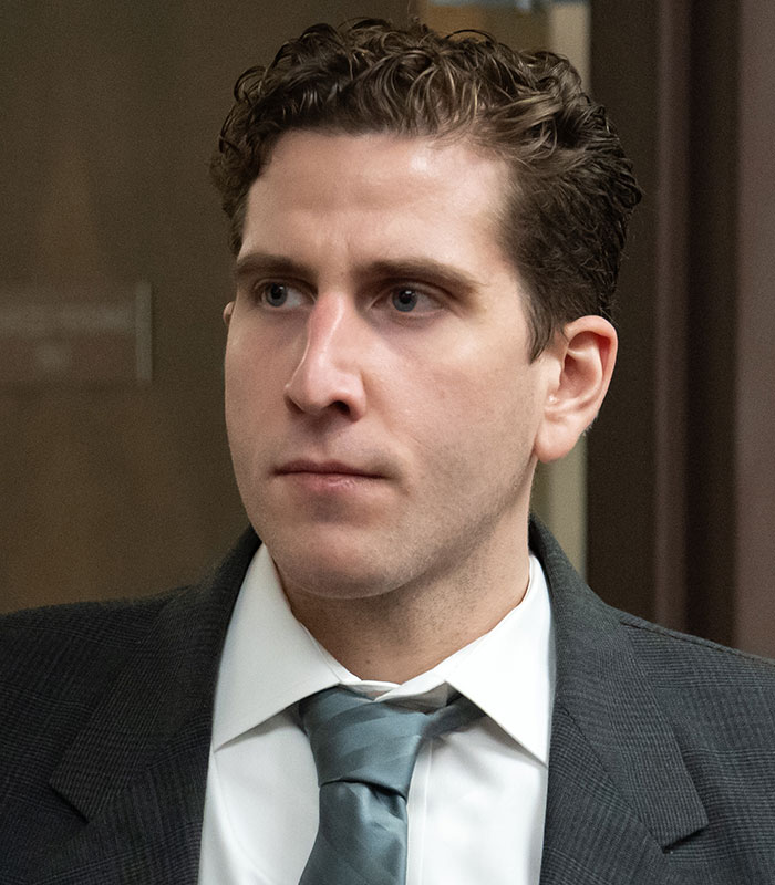 Bryan Kohberger wearing a suit and tie during a court appearance connected to the Idaho tragedy case