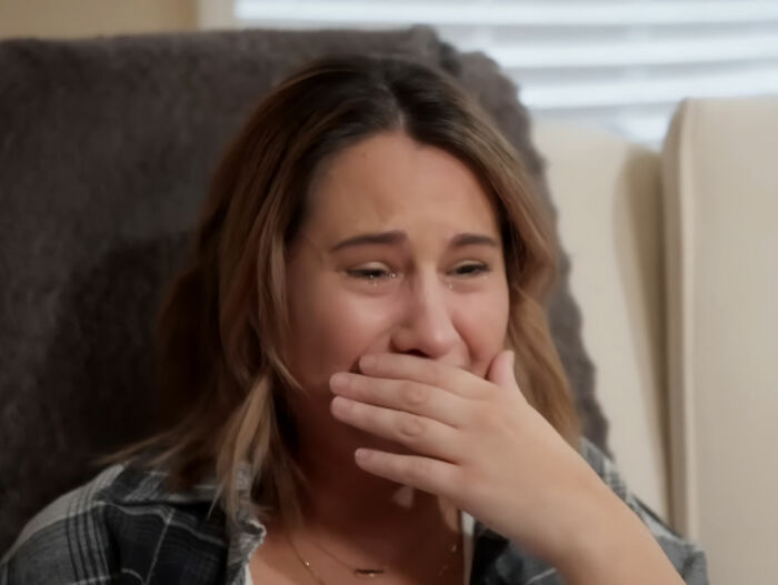 A close-up of G***y Rose Blanchard crying as news of her fiancé's autopsy results emerges A close-up of G***y Rose Blanchard crying as news of her fiancé's autopsy results emerges