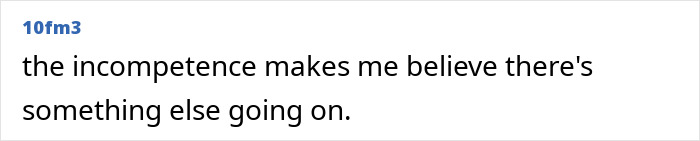 A screenshot of a comment questioning the incompetence in Christa Pike's e*******n process