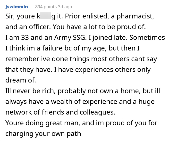 A comment praising a son’s achievements despite parents dismissing his accomplishments for years A comment praising a son’s achievements despite parents dismissing his accomplishments for years