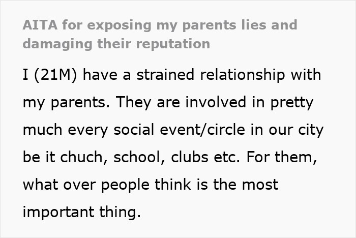 Guy Finds Out What His Parents Have Been Saying About Him For Years: "You Ruined Our Lives" Guy Finds Out What His Parents Have Been Saying About Him For Years: "You Ruined Our Lives"