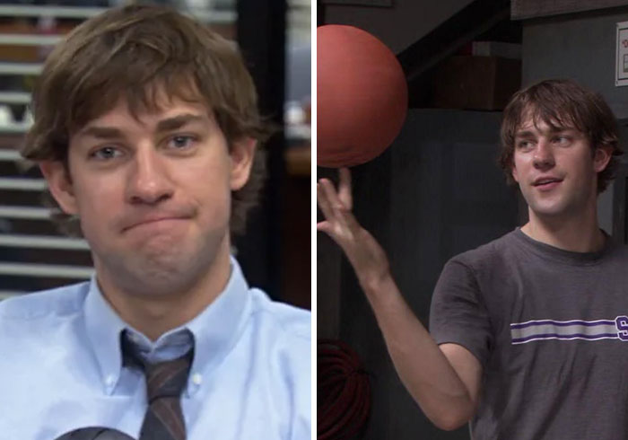 Jim Halpert from The Office, highlighted among male TV characters seen as good guys.