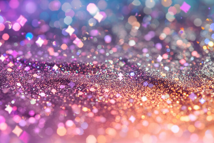 Colorful glitter background representing unhinged things to get back at ex