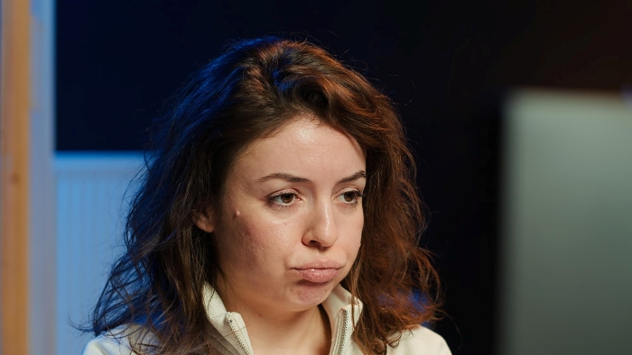 Frustrated woman upset over Halloween candy dispute causing family tension