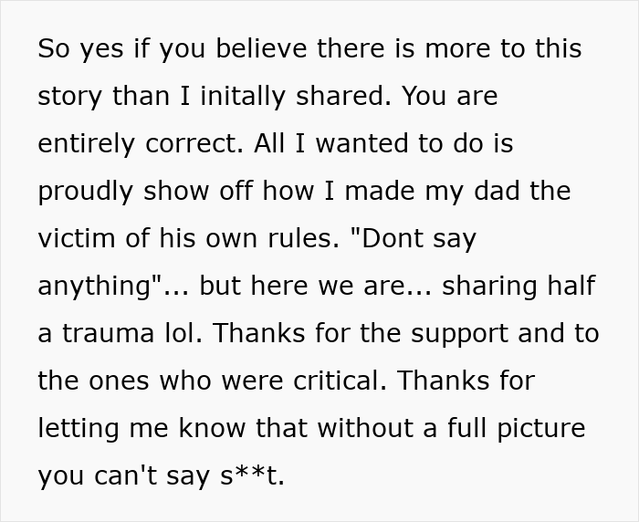 Man Regrets Shutting Up His Son, Who Just Wanted To Arrange A More Convenient Way To Move Out Man Regrets Shutting Up His Son, Who Just Wanted To Arrange A More Convenient Way To Move Out