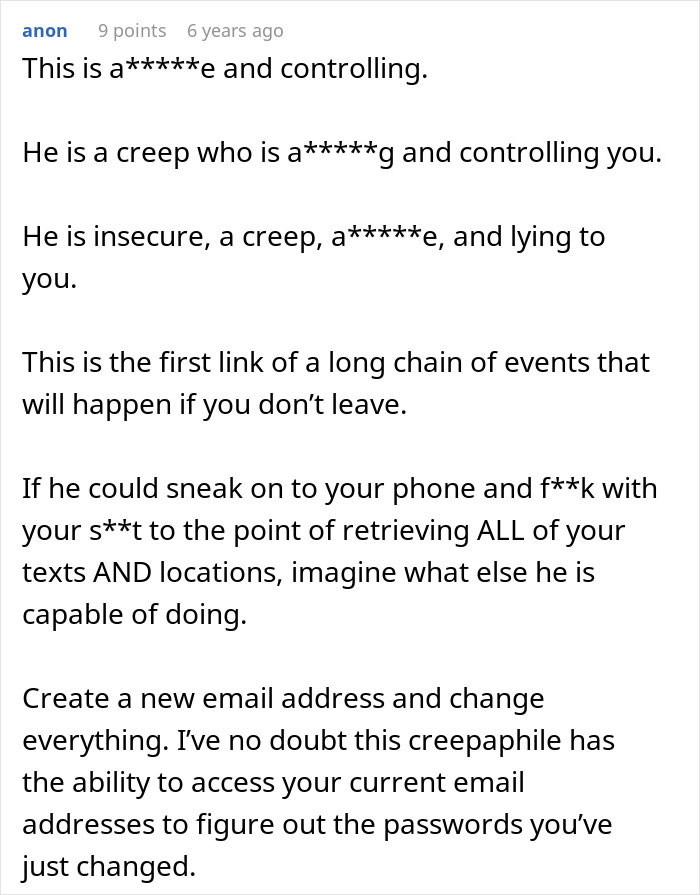 Warning about controlling behavior and phone spying after cheating accusations Warning about controlling behavior and phone spying after cheating accusations