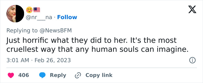 Tweet expressing horror at the cruel plan carried out by family after divorce Tweet expressing horror at the cruel plan carried out by family after divorce