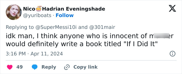 Social media discussion about the O.J. Simpson case book If I Did It. Social media discussion about the O.J. Simpson case book If I Did It.