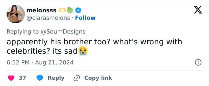 Tweet upset about Ben Affleck's brother also involved in problematic history