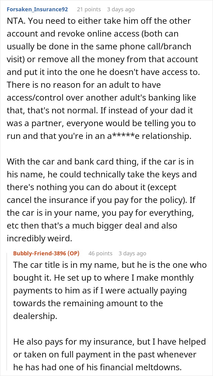 Dad Freaks Out After Daughter Gets Her Own Bank Account, Tries To Cut It Up