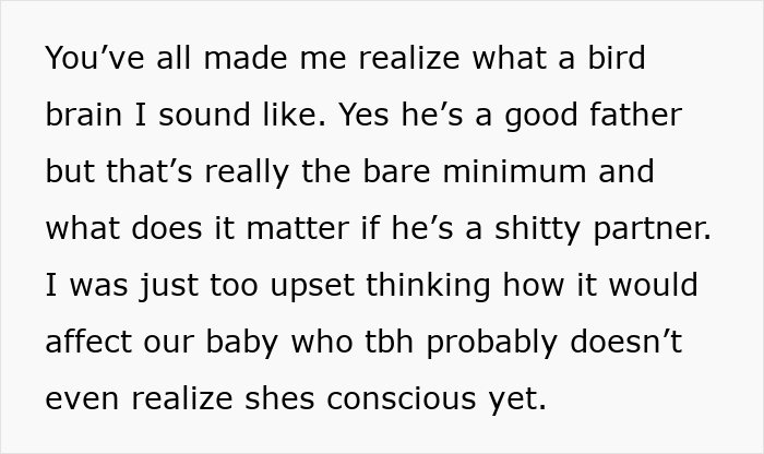 Husband&rsquo;s Secret Texts To His Mom About His Wife&rsquo;s Postpartum Body Leave Her Wishing He&rsquo;d Cheated