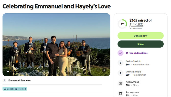 GoFundMe page raising funds for a couple whose Laguna Beach proposal was hijacked by a Karen.