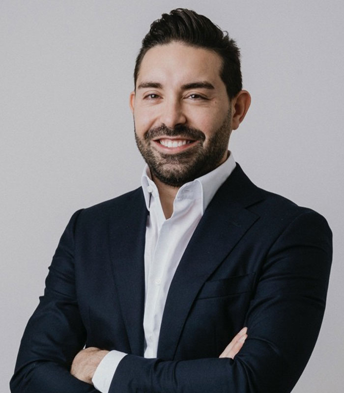 Portrait of Amazon exec facing allegations of crime against a female employee.