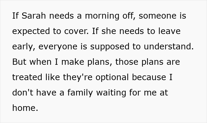 Mom Of Two Tries To Make Her Childcare Problem Her Coworker’s Responsibility, Balks At His Reaction Mom Of Two Tries To Make Her Childcare Problem Her Coworker’s Responsibility, Balks At His Reaction